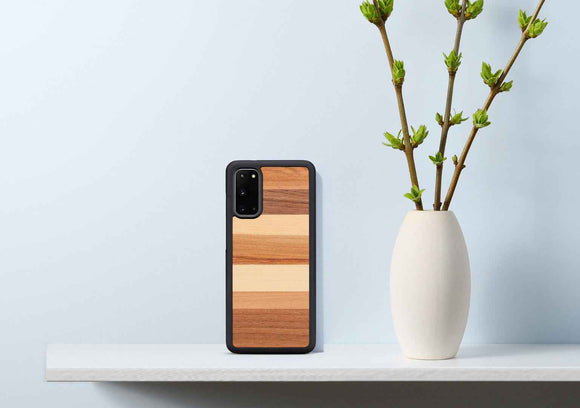 Coque MAN&WOOD pour Galaxy S20 noir sabbia