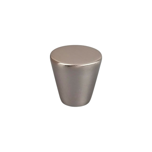 Bouton de meuble MINICONE, Finition zamak nickel mat