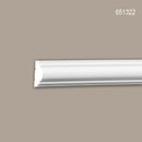 Cimaise 651322 Profhome Moulure décorative Moulure frise style Néo-Classicisme blanc 2 m-2