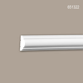 Cimaise 651322 Profhome Moulure décorative Moulure frise style Néo-Classicisme blanc 2 m - 0