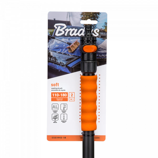 Lave-auto doux avec valve télescopique 110-180 cm 2 plans