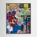 Super Mario impression sur toile de l'œuvre originale de Vincent STREIFF