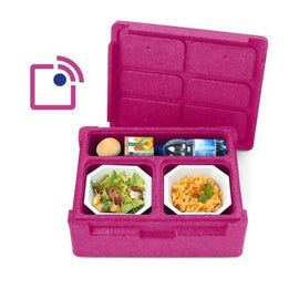 Conteneur isotherme déjeuner magenta - clicktofournisseur.com