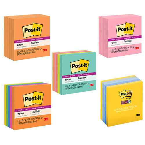 Post-it Super Sticky Notes 76x76mm (5pk) - His Gifts ...