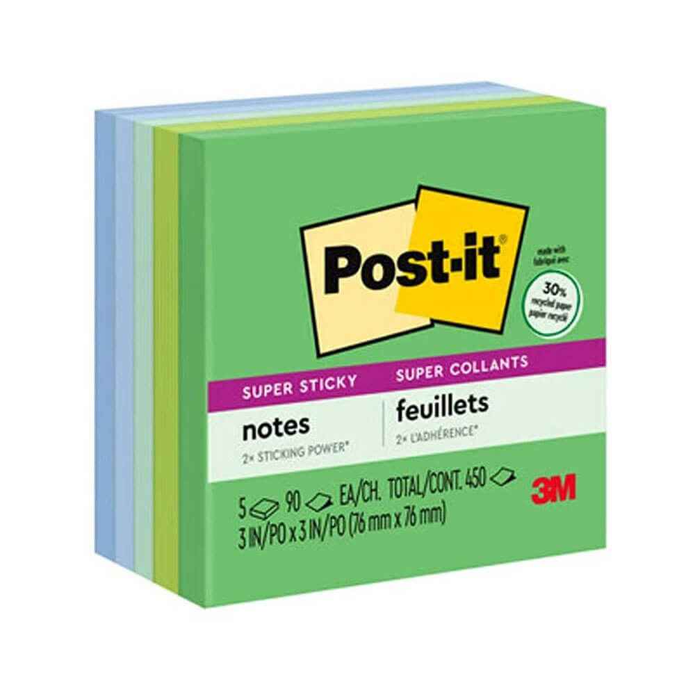 Post-it Super Sticky Notes 76x76mm (5pk) - His Gifts ...