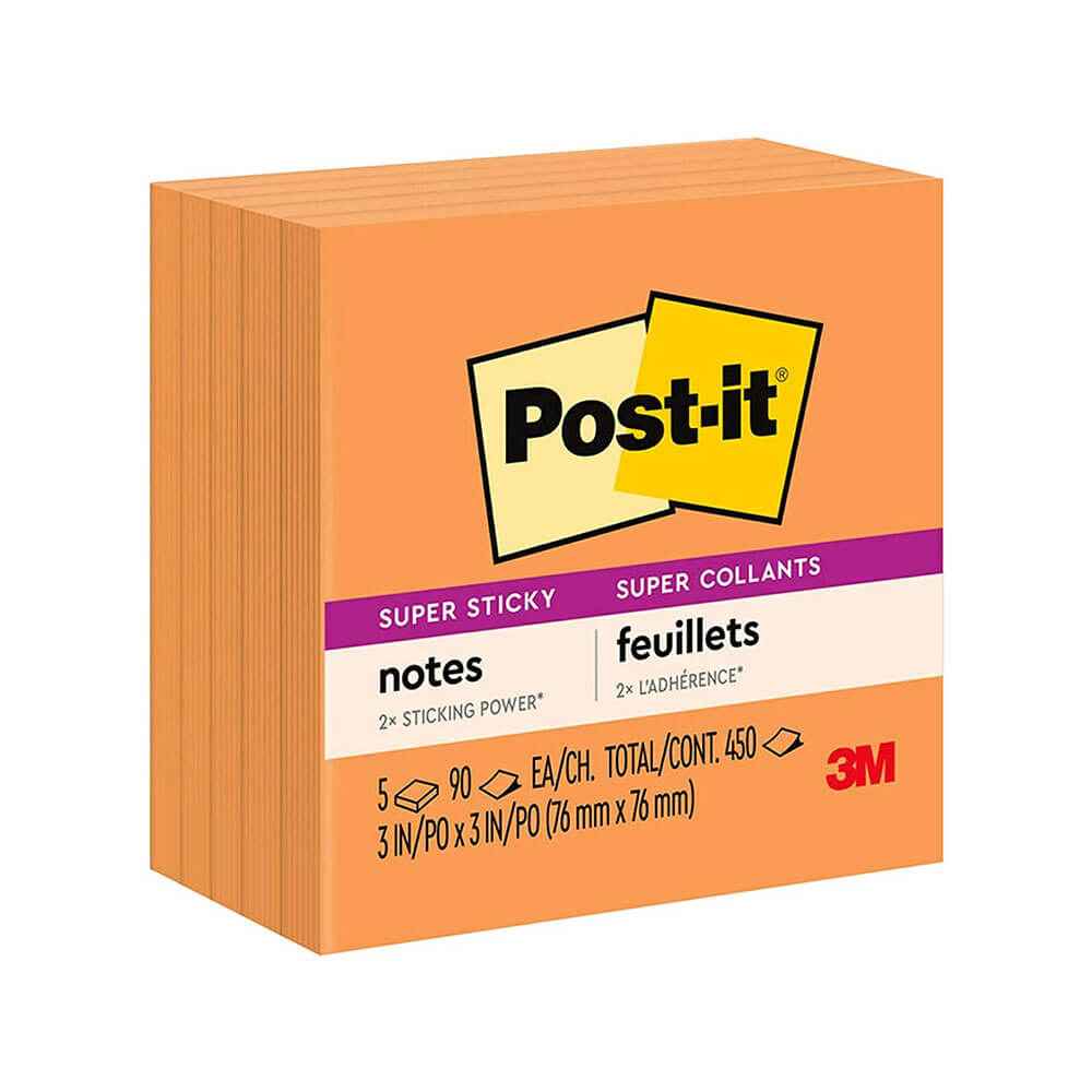 Post-it Super Sticky Notes 76x76mm (5pk) - His Gifts ...