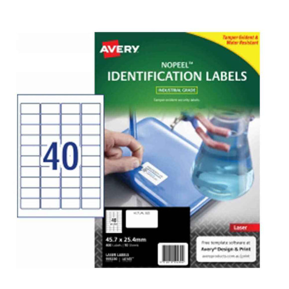 Avery Nopeel Extra Strong Label 10pk