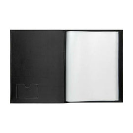 Marbig Pro Soft Touch Display Book 24 Pockets A4 (Black) - 0