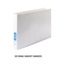 Bantex Landscape Insert Binder White 25mm A3-4