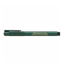 Faber-Castell Felt Tip Fine Markers Black (10pk) - 0
