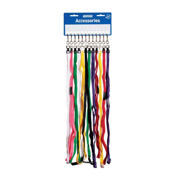 Kevron Card Breakaway Lanyards Assorted Colour (12pk)