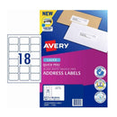 Avery Laser Address Label White (100pk)