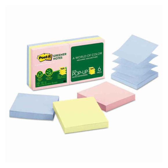 Post-it Pop-up Notes 76x76mm Helsinki (6pk)