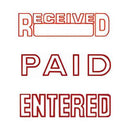 Shiny Pre-Inked Stamp (Red)