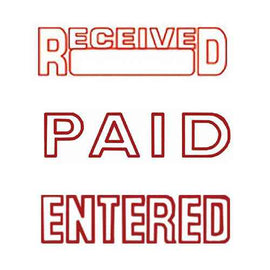 Shiny Pre-Inked Stamp (Red)