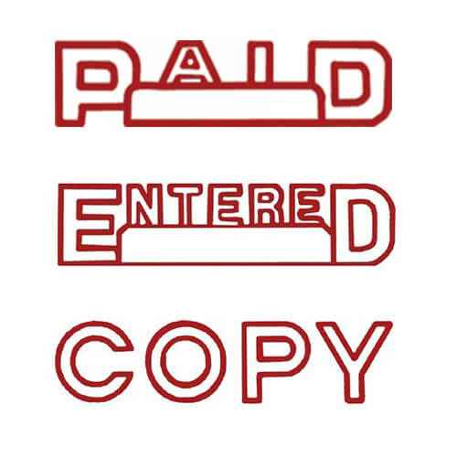 Shiny Pre-Inked Stamp (Red)