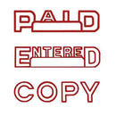 Shiny Pre-Inked Stamp (Red)