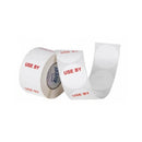 Avery USE BY Removable Label 40mm 500/roll (White/Red)-1