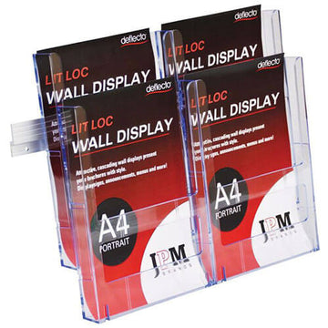 Deflecto Lit-Loc Brochure Holder A4 - 0
