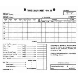 Zions Hotel Time Sheet