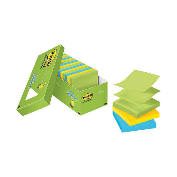 Post-it Cabinet Pack Pop-up Notes 76x76mm (18pk)
