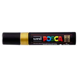 Uni Posca Broad Chisel Tip Marker 15mm (Gold)