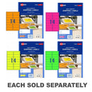 Avery High Visibility Shipping Label 25pk 14/sheet-1