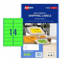 Avery High Visibility Shipping Label 25pk 14/sheet-4