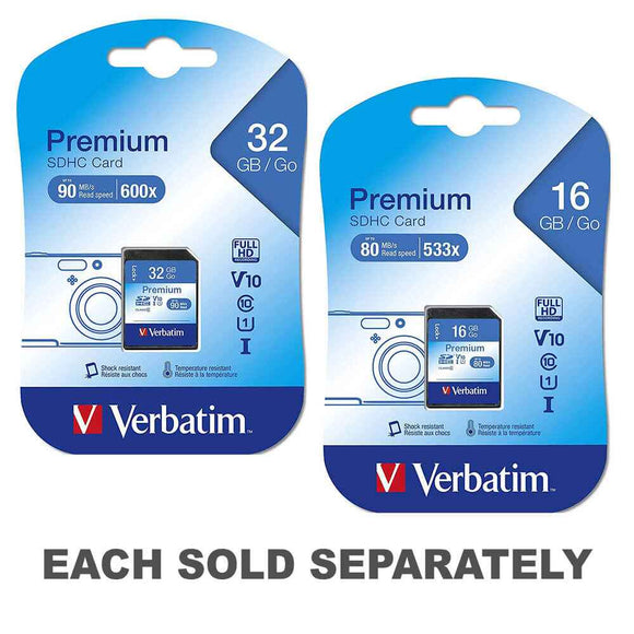 Verbatim Class 10 SDHC Memory Card