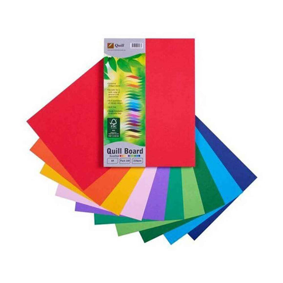 Quill Cardboard A4 (100pk)