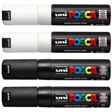 Uni Posca 4.5mm Tip Marker Assorted (4pk)