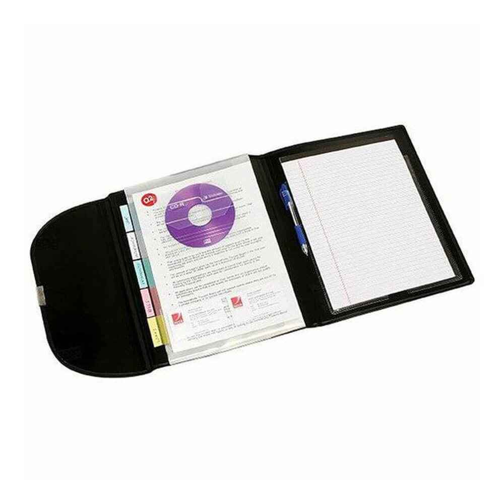 Marbig 5 Pocket Compendium (Black) - His Gifts | clicktofournisseur.com