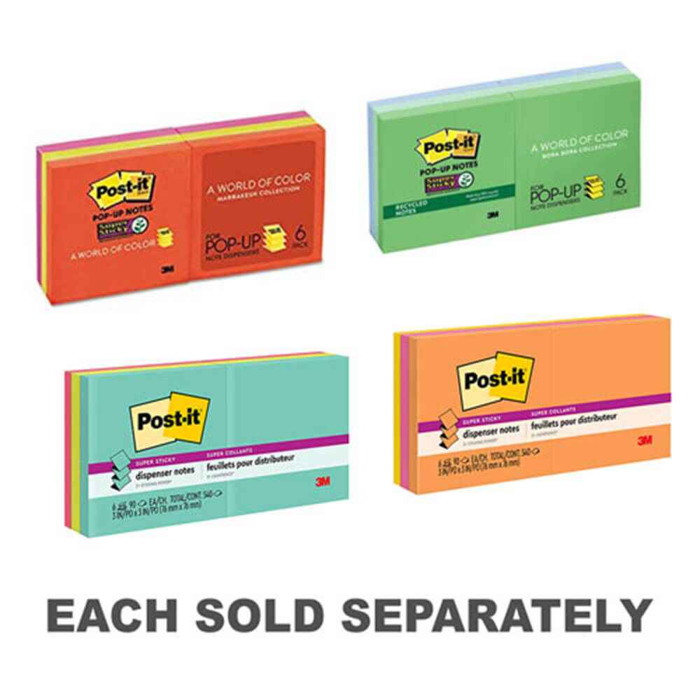 Post-it Super Sticky Pop-up Notes 76x76mm (6pk) - His Gifts ...