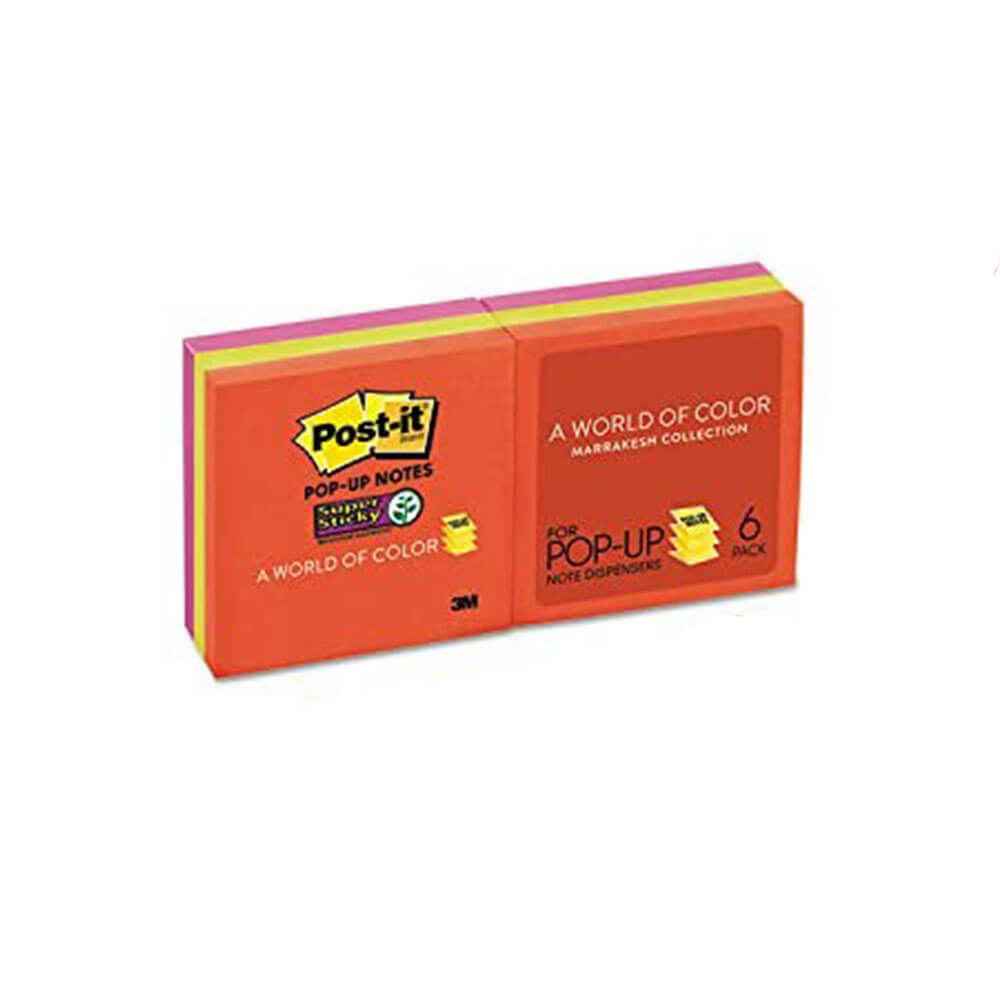 Post-it Super Sticky Pop-up Notes 76x76mm (6pk) - His Gifts ...