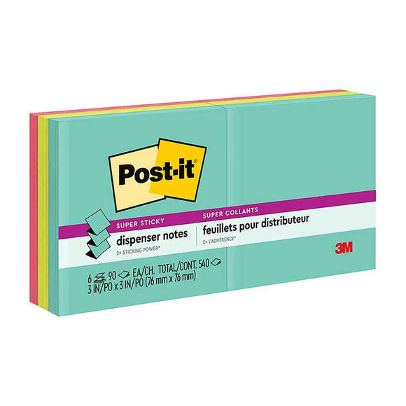 Post-it Super Sticky Pop-up Notes 76x76mm (6pk)