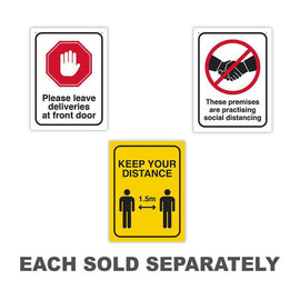 Durus Social Distancing Wall Sign 225x300mm
