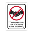 Durus Social Distancing Wall Sign 225x300mm