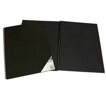 Quill Spiral Visual Art Diary Black Paper (45 leaves) - 0