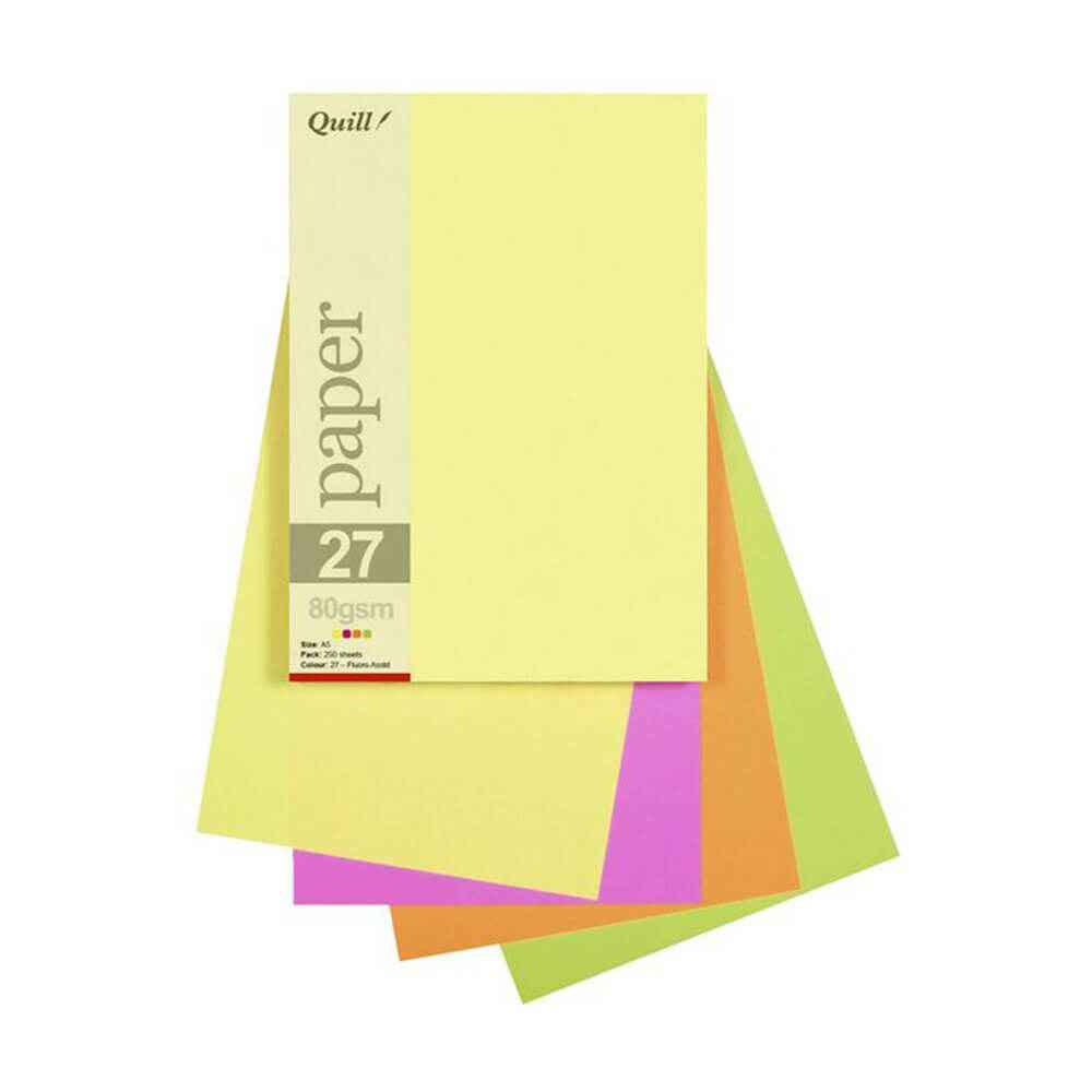 Quill Paper 80gsm A5 Assorted (25pk) - His Gifts | clicktofournisseur.com