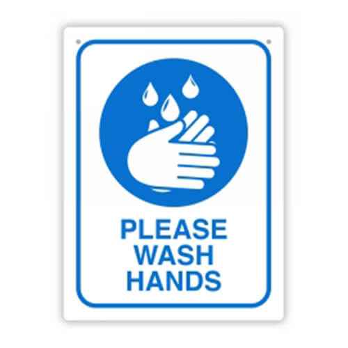 Durus Wash Hands Wall Sign (225x300mm)