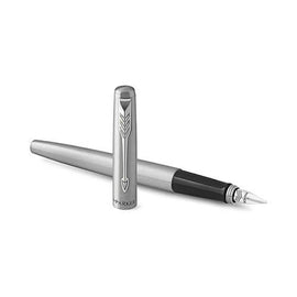 Parker Jotter Steel Fountain Pen - 0
