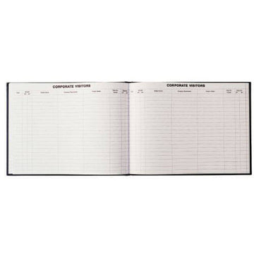 Debden Corporate Visitors Book 300x200mm Black (192 pages) - 0