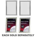 Deflecto Manhattan Snap Frame (Silver)