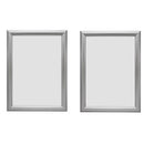 Deflecto Manhattan Snap Frame (Silver)-3