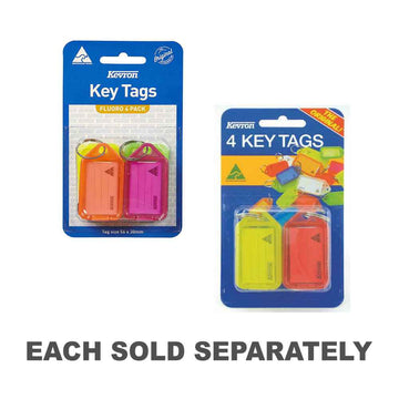 Étiquettes Porte-Clés Kevron 4 pièces (56x30mm)