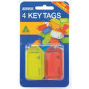 Étiquettes Porte-Clés Kevron 4 pièces (56x30mm)