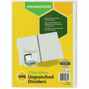 Marbig Unpunched Dividers A4 (White)-5
