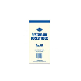 Zions Carbonless Triplicate Restaurant Docket Book - 0