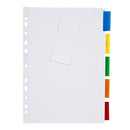 Marbig 5 Insert Tab Manilla Dividers A4 (Coloured)-2