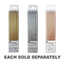 Alpen Slim Candles with Holders 120mm (12pk)-1
